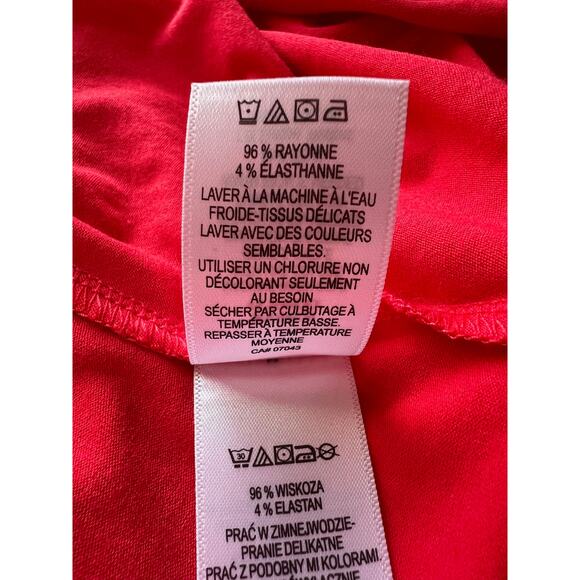 NWT Cynthia Rowley Halter Pull On Red Orange Stretch Cross Back Dress Size XS - Picture 9 of 12